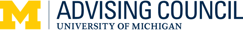 Advising Council at the University of Michigan Logo
